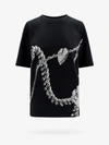 Burberry Shield Hardware Cotton T-shirt In Black