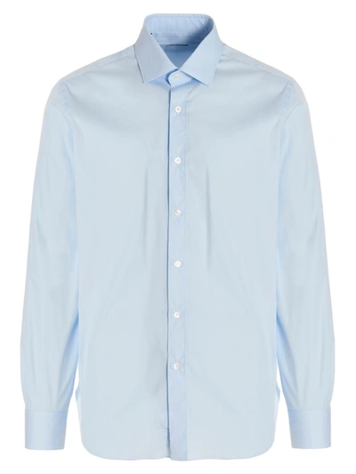 Barba Poplin Shirt In Blue