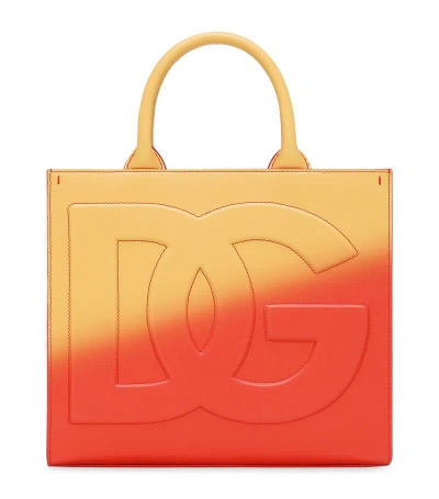 Dolce & Gabbana Leather Dg Daily Tote Bag In Multi