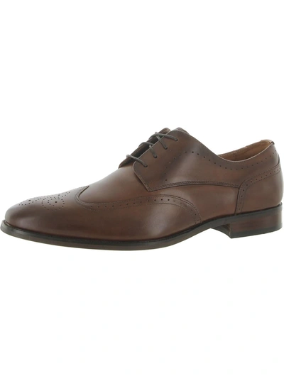 Florsheim Sorrento Mens Leather Lace-up Oxfords In Green