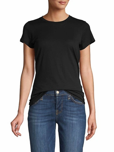 Vince Essential Crew Neck Short Sleeve T-shirt In Black