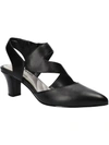 EASY STREET VENUE WOMENS FAUX LEATHER SLINGBACK PUMPS