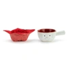 DEMDACO SANTA SOUP CROCK AND BOWL COZY IN RED