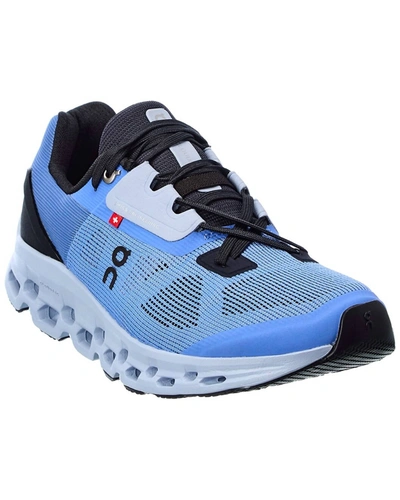 On Running Women's Cloudstratus Running Shoes ( B Width ) In Marina/magnet In Multi