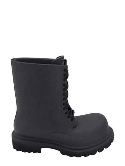 Balenciaga Steroid Lace-up Boots In Black