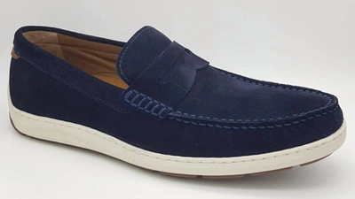 Trask Men's Sheldon Sneaker Loafers In Navy In Blue