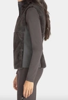 Equiline Licorice Eco-fur Women's Vest In Liquorice In Multi
