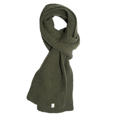 Nirvanna Designs Roam Scarf In Olive In Green