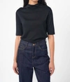 Mod Ref Temple Top In Black In Black