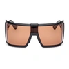 Tom Ford Women's Ft1118 Parker Sunglasses In Shiny Black/brown In Black