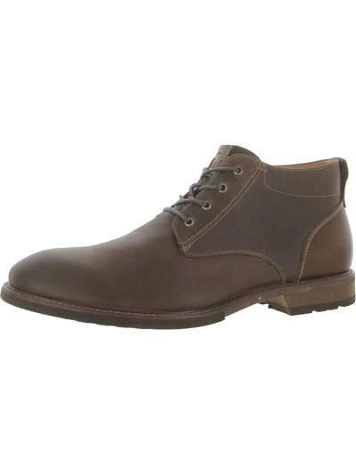 Florsheim Lodge Mens Leather Lace-up Ankle Boots In Brown