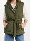 BLANKNYC CHILL OUT TIE VEST IN OLIVE