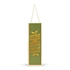 Demdaco Holiday Cheers Wine Bottle Caddy Lantern In Green