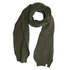 Nirvanna Designs Laurent Rib Scarf In Olive In Green