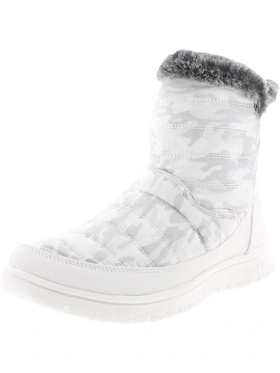 Ryka Suzy Womens Ankle Shearling Boots In Multi