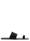 Jil Sander Square Open-toe Leather Sandals