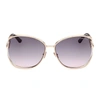 Tom Ford Cut-out Metal & Acetate Butterfly Sunglasses In Gold