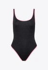 MOSCHINO ALL-OVER LOGO ONE-PIECE SWIMSUIT