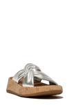 FITFLOP F-MODE TWIST PLATFORM SLIDE SANDAL