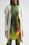 ISSEY MIYAKE PLEATS PLEASE ISSEY MIYAKE MONTHLY COLORS FEBRUARY CARDIGAN