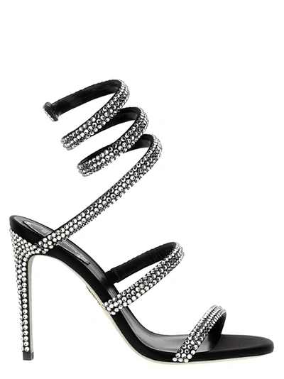 René Caovilla Cleo Sandals In Black