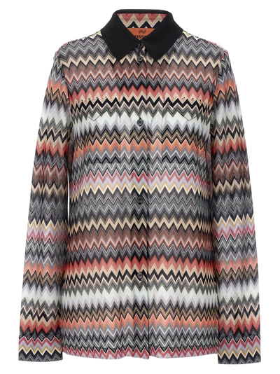 Missoni Zigzag Shirt Shirt, Blouse In Multicolor