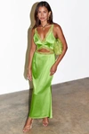 NEVER FULLY DRESSED LIME MIMI DRESS