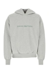 1989 Studio Cotton Lehman Brothers Hoodie With 2-pockets In Grey