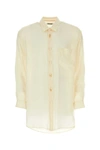 Magliano Viscose Shirt Pocket Collar Sleeves Fabric In Yellow
