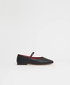 Mansur Gavriel Square Toe Mary Jane In Black/flamma