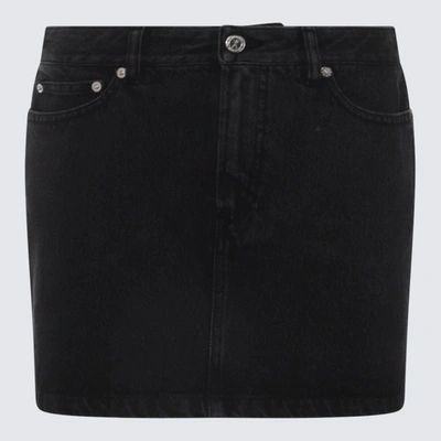 Apc A.p.c. Black Denim Skirt