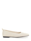 VAGABOND 'DELIA' OFF-WHITE BALLET FLATS WITH SQUARED TOE IN LEATHER WOMAN