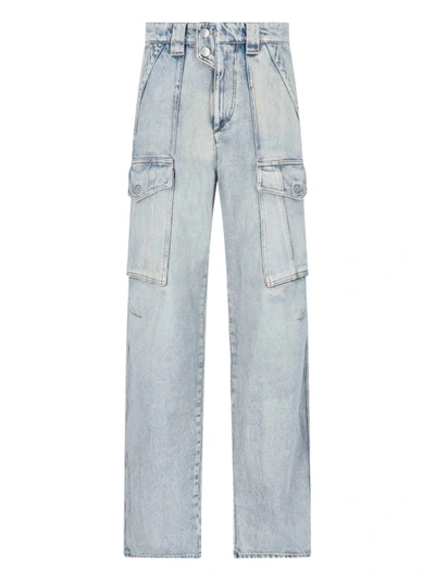 Isabel Marant Étoile Isabel Marant Etoile Heilani Cargo Jeans In Blue