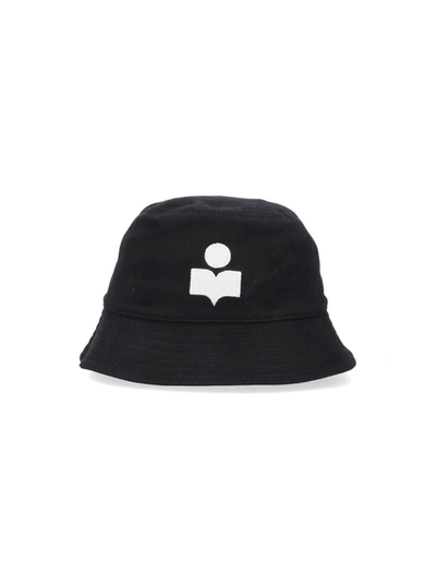 Isabel Marant Logo Bucket Hat In Black