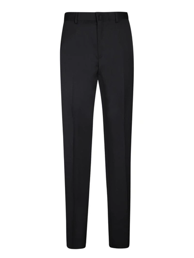 Lanvin Tuxedo Cigarette Trousers In Blue