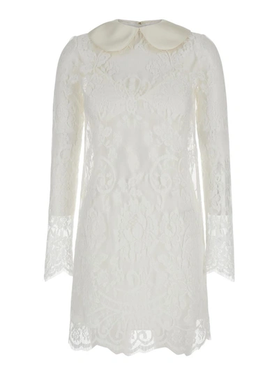 Dolce & Gabbana Look 53 Mini Dress In White