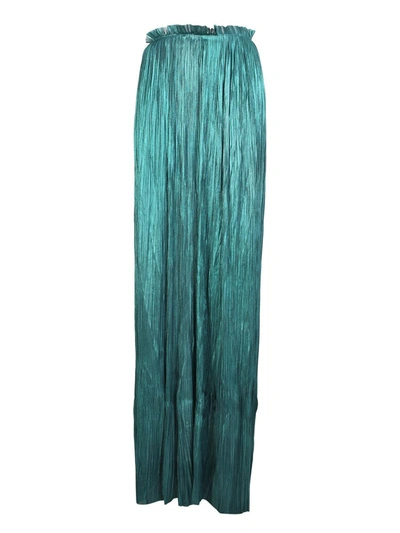 Maria Lucia Hohan Lea Maxi Teal Skirt In Blue