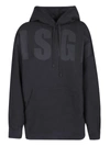 Msgm Black Hooded Sweatshirts In Black