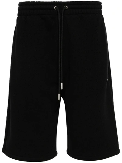 Off-white Bandana Arrow Skate Track Shorts In Black