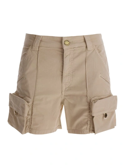 Pinko Porta Shorts Tricottina In Beige