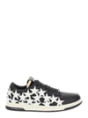 Amiri Stars Court Leather Sneakers In Black
