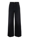 FRAME BLACK DENIM 'THE 1978' BOOTCUT JEANS IN COTTON WOMAN