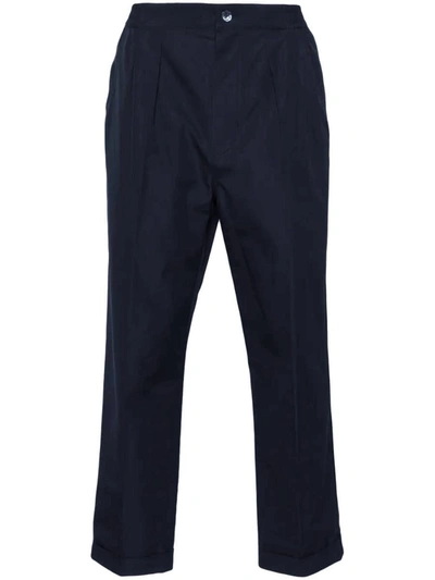 Tom Ford Trousers In Ink Blue