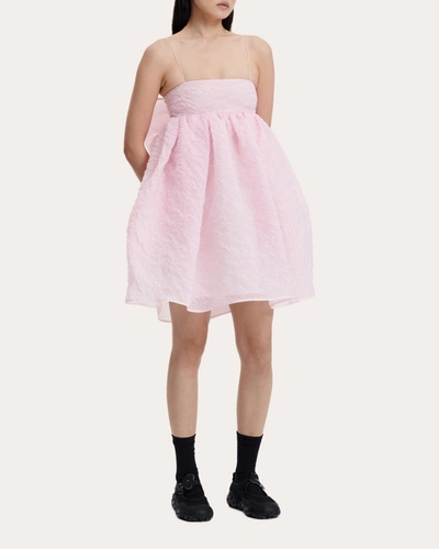 Cecilie Bahnsen Women's Gina Posy Matelassé Dress In Soft Pink