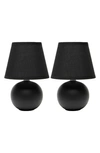 LALIA HOME 2-PACK ORB TABLE LAMPS