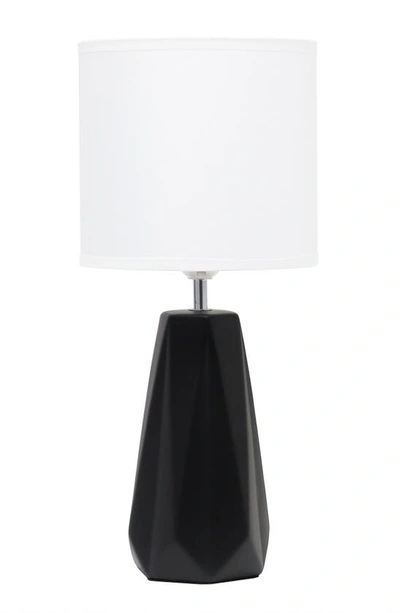 Lalia Home Laila Home Ceramic Prism Table Lamp In Black