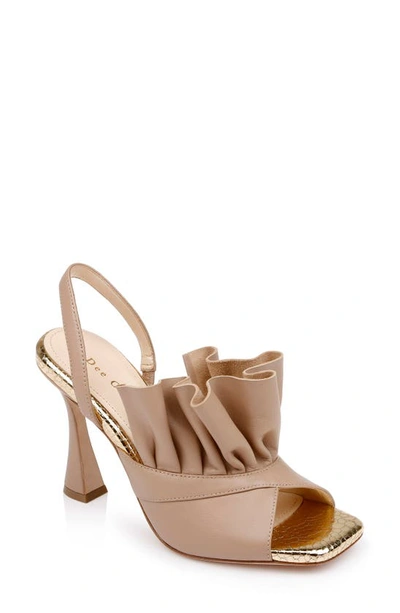 Dee Ocleppo Flutter 90mm Leather Pumps In Beige