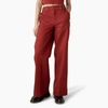 Dickies Women's Stonewashed Wide Leg Work Pants In Multi