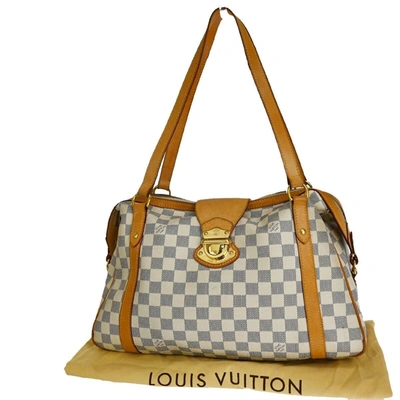 Pre-owned Louis Vuitton Stresa Pm Canvas Shoulder Bag () In White