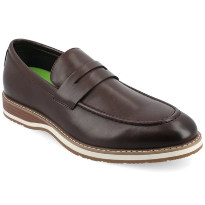 Vance Co. Kahlil Penny Loafer In Brown